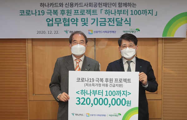 Hana Card sponsors 300 million won to the Green Umbrella Children’s Foundation