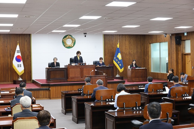 동해시의회, '제352회 임시회' 개회 