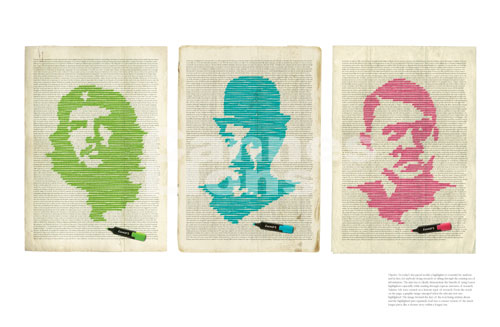 ▲ 레오버넷의 형광펜 광고