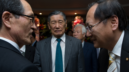 ▲ 김창수 자유선진당 국회의원(오른쪽)ⓒ 뉴데일리