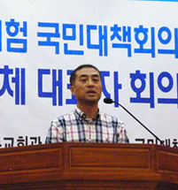 ▲ 언소주(언론소비자주권국민캠페인) 대표 김성균씨. 김씨는 