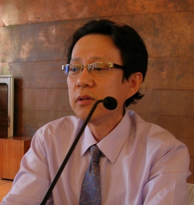 ▲ 한국신재생에너지협회, 태양광협의회 공동 주최로 7일 서울 정동 프란체스코 교육회관에서 열린 '태양광업계 의견수렴회'에 참석, 발제를 하고 있는 경동솔라의 조해성 대표.&nbsp;&nbsp; ⓒ 뉴데일리