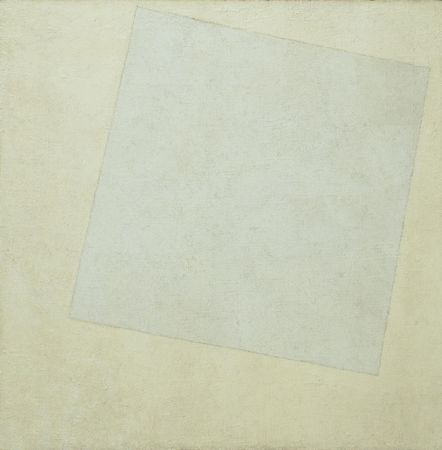 ▲ 카지미르 말레비치(Kazimir Malevich, 1878-1935)  ‘흰 사각형’ (White on white,1917)▶도저히 그림으로 표현할 수 없는 것을 표현하기 위해 말레비치는 그냥 하얀 색의 사각형을 그렸다.ⓒ 뉴데일리