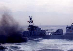 ▲ 2차 연평해전 모습 ⓒ 뉴데일리