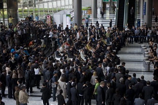 ▲ 코엑스 그랜드볼룸 개막식장에 몰린 인파.   ⓒ 황문성 기자 