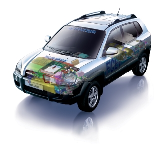 ▲ 투싼 수소연료전지자동차   ⓒ 뉴데일리