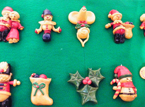 ▲ 작품명:크리스마스 (작가:주영옥)  밀가루와 소금으로 만듦ⓒ 뉴데일리