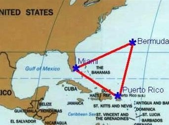 ▲ 마의 '버뮤다삼각지대' 위치