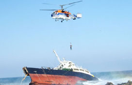 ▲ 해상 조난사고 구조 모습 ⓒ 뉴데일리