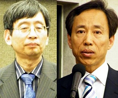 ▲ 박효종(왼쪽.서울대 국민윤리과) 이재교(오른쪽.인하대 법학) 교수. 이들을 비롯한 전국 63개대학 128명의 교수들은 9일 '일부교수들의 시국선언을 바라보는 우리의견해'라는 성명을 내어 