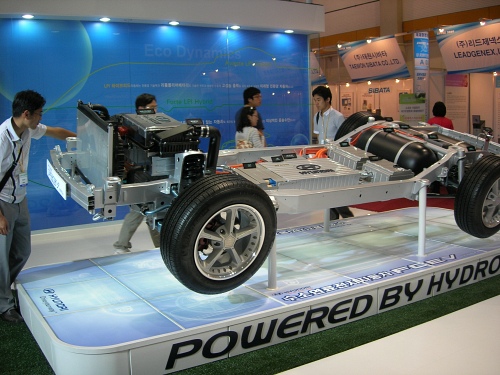 ▲ 고강도 경량 프레임으로 설계된 &lsquo;수소연료전지자동차 전용 플랫폼&rsquo;&nbsp;&nbsp; &nbsp;ⓒ 뉴데일리