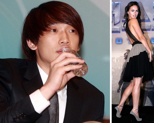 ▲ 트랜스포머의 메간폭스가 비에 대한 관심을 표명해 주목된다.  ⓒ 연합뉴스