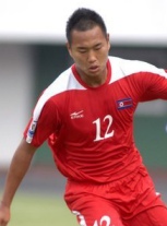 ▲ '인민 루니'로 불리는 북한팀의 간판 공격수 정대세  ⓒ 연합뉴스