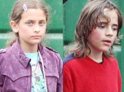 ▲ 마이클 잭슨의 딸 패리스(좌)와 아들 프린스(우).