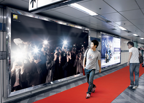 ▲ 제일기획이 출품해 미디어 부문 동상을 받은 니콘카메라 광고 '센서리라이트 박스' ⓒ 뉴데일리