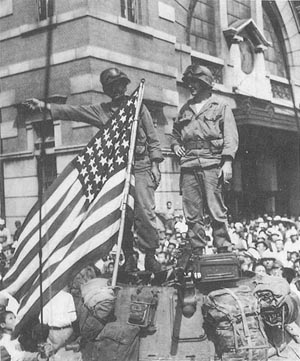 ▲ 서울에 진주하는 미군. ⓒ 뉴데일리