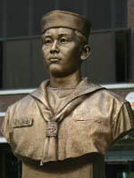 ▲ 고 박동혁 병장의 흉상 ⓒ 뉴데일리