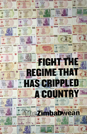 ▲ 옥외 부문 대상을 받은 짐바브웨 신문 광고 '트릴리언달러 캠페인' ⓒ 뉴데일리