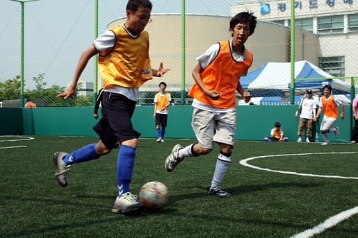 ▲ 풋살경기 예선전 사진.&nbsp; &nbsp;ⓒ 뉴데일리