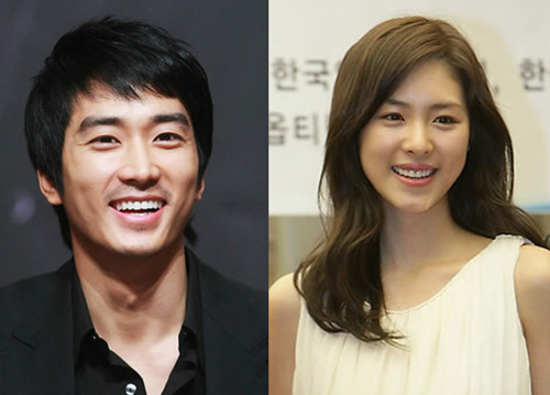 ▲ 탤런트 송승헌(왼)과 이연희(오). ⓒ 연합뉴스