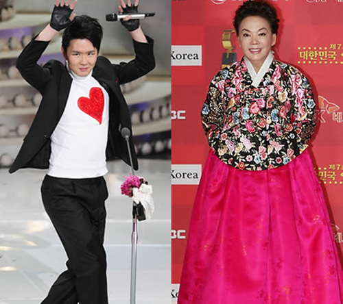 ▲ 개그맨 윤형빈(왼)과 탤런트 김수미(오) ⓒ 연합뉴스  