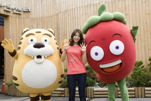 ▲ 2009 서울국제만화애니매이션페스티벌 홍보대사로 위촉된 탤런트 박신혜. ⓒ 뉴데일리