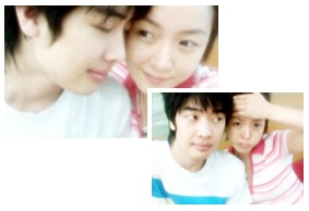 ▲ 이의정과 남자친구의 다정한 모습.  ⓒ 이의정미니홈피