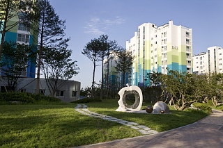 ▲ 판교신도시 원마을 중대형임대 A14-1블럭 전경. &nbsp;ⓒ 뉴데일리