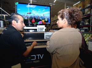 ▲ 멕시코 SAM'S Club 산타페 지점 삼성 LED TV&nbsp; ⓒ 뉴데일리