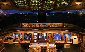 ▲ 모의비행장치 조종석.&nbsp;&nbsp;ⓒ 뉴데일리