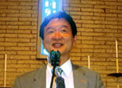 ▲ 서석구 변호사의 미 워싱턴에서의 강연 모습. ⓒ 뉴데일리