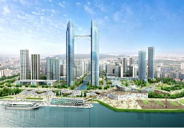 ▲ 수변도시 조감도. ⓒ 뉴데일리