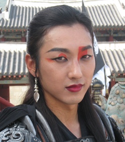 ▲ '낭장결의' 분장을 한 탤런트 이승효. 