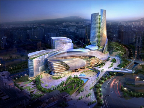 ▲ 서울역북부역세권 설계경기에서 최종 선정된 (주)삼우컨소시엄의 ‘어반 트라키아’ 이미지 시안. ⓒ 뉴데일리