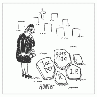 ▲ Derrida cartoon.