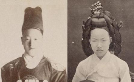 ▲ 젊은 시절의 순종과 윤비. 