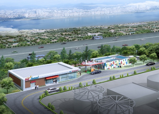 ▲ 수소스테이션 조감도  ⓒ 뉴데일리