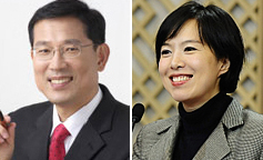 ▲ 박선규 신임 청와대 대변인(왼쪽)과 김은혜 대변인. ⓒ 뉴데일리