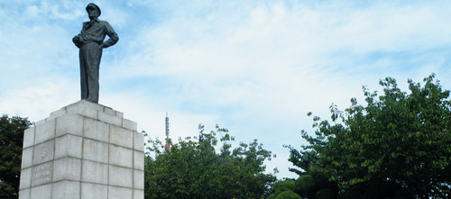 ▲ 인천 중구 자유공원에 위치한 맥아더장군 동상&nbsp; ⓒ 뉴데일리 