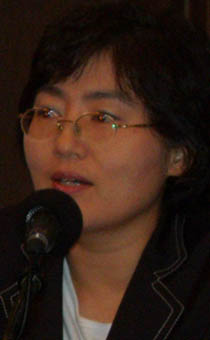 ▲ 강소연 전 인간교육실현학부모연대 회장(연세대 공학교육혁신센터 책임연구원)강 전 회장은 '추진돼야 할 학부모 정책 제안'으로 학부모 교육 및 정보제공,학부모 학교참여 활성화 및 교사 지역사회와 파트너십 구축 등을 거론했다 ⓒ 뉴데일리 