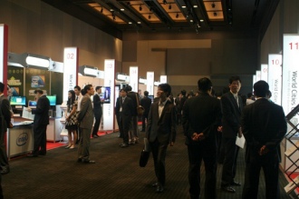 ▲ 중앙항업, 선도소프트, 인텔코리아, 한화S&C 등 국내&middot;외 12개 기업들의 신기술이 전시된 '민간IT기업관' 모습. ⓒ 뉴데일리