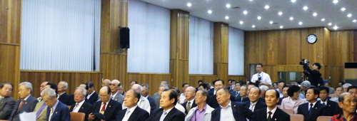 ▲ 자유시민연대 주최로 29일 서울 중구 봉래동 철도공사 서울지사강당에서 열린 '시국안보강연회' ⓒ 뉴데일리 