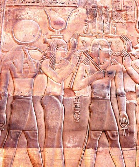▲ 고대 이집트의 신들 (람세스 3세 장제전-룩소르 서안). 