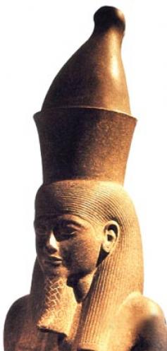 ▲ 창조신 아툼 (룩소르 박물관)