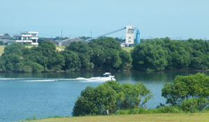 ▲ 쾌속선이 달리는 치코구강. ⓒ 뉴데일리