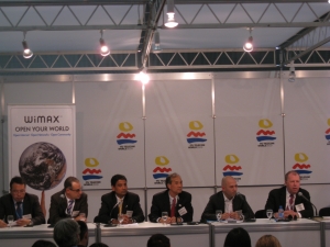 ▲ 'ITU 텔레콤 월드 2009'에서 열린 모바일 와이맥스 관련 기자간담회 모습. ⓒ 뉴데일리