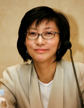 ▲ 김정아 CJ엔터테인먼트 대표가 지난 2월 24일 서울 명동에서 열린 기자간담회에서 CJ엔터테인먼트의 사업 계획에 대해 설명하는 모습. ⓒ&nbsp;연합뉴스