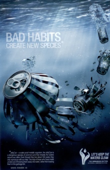 ▲ 루마니아 수자원청 광고 '렛츠킵더워터스클린(Let's keep the waters clean)'.  ⓒ 뉴데일리