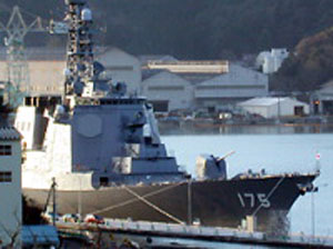 ▲ 일본 해상자위대의 이지스함 '묘코'ⓒ마이니치신문 