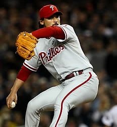 ▲ 2009 월드시리즈에 출전, 역투를 거듭하고 있는 박찬호(36).&nbsp; ⓒ 연합뉴스&nbsp;&nbsp;